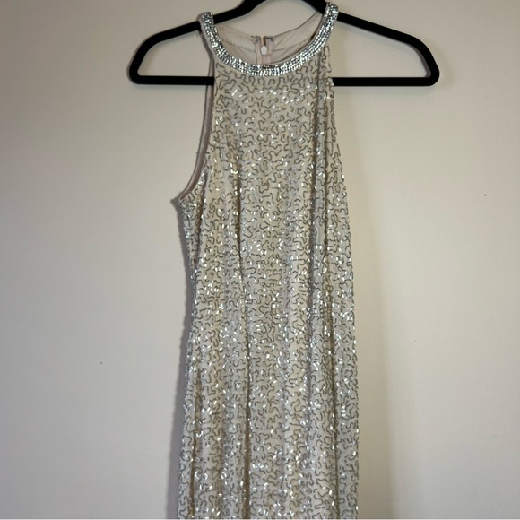 Mac Duggal Studded Halter Neckline Sheath Dress size 6 - Picture 4 of 11